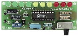 CK134 : 2-Program (Dot or Bar) 10-LED VU-Meter